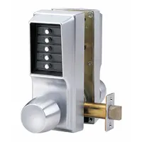 KABA SIMPLEX Mechanical Push Button Lockset: Chrome (MPN EE1011/EE1011-26D-41)