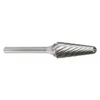 SGS PRO Carbide Bur: Ball-Nosed Cone, SL-2, Inox Cut, 5/16" x 7/8" Head, 1/4" Shank (MPN 19184)