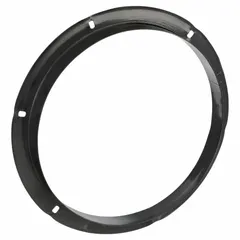 Steel companion flange designed for tubeaxial fans with 12-inch diameter. Includes predrilled mounting holes with 3/8-inch hole diameter for secure attachment to ductwork or enclosures. Used to align and seal fan connections in ventilation systems.