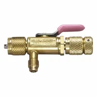 YELLOW JACKET Valve Core Remover: 8 1/4 in Lg, Brass, 5/16 in Female SAE Right-Hand, A2L Compatible (MPN 18986)