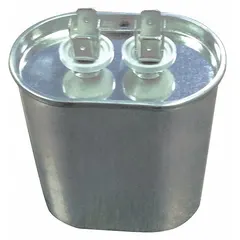 Run capacitor for motor replacement in HVAC systems. Designed for use with Goodman model GMSS960805CN. Supports starting and running compressor and fan motors.