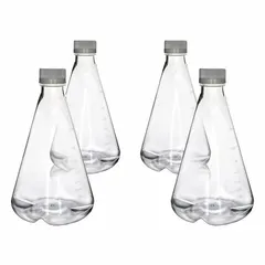 Erlenmeyer Flask, PETG, 2 L, 67.63 fl oz, Sterile