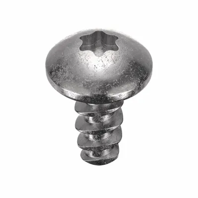TAMPER-PRUF SCREW Thread Forming Screw: #4 Size, 1/4 in Lg, Stainless Steel, Plain, Torx Plus - Pan Head Sheet Metal Screws