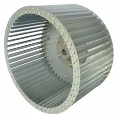 This Dayton blower wheel is an OEM replacement component designed for use in Dayton blower systems, including model 5ZCP6. It is intended for moving air in HVAC, ventilation, and industrial air-handling applications where a direct replacement wheel is required.
