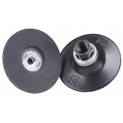 3M Air-Cooled Quick Change Disc Backup Pad: TR, 2 in Dia, 1/4"-20 Internal-Thread - Internal-Thread Backing Pads for TR Quick-Change Discs