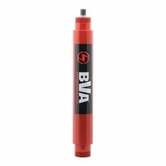 Double-acting hydraulic ram with threaded ends for secure mounting. 10 in nominal stroke length. Used for pulling, pressing, or lifting heavy loads in industrial maintenance, construction, and manufacturing applications.