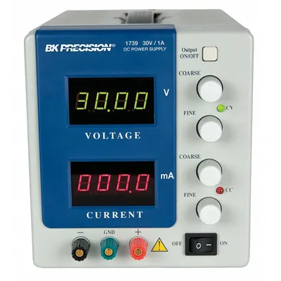 B&K PRECISION Power Supply: Digital DC, 6.2 in H x 5.5 in W x 12.5 in D, 2 Displays, LED - Digital DC Power Supplies
