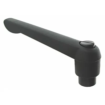 OEM Adjustable Handle: Zinc w/ Steel Thread - Teardrop-Style Adjustable Handles with Unthreaded Hole