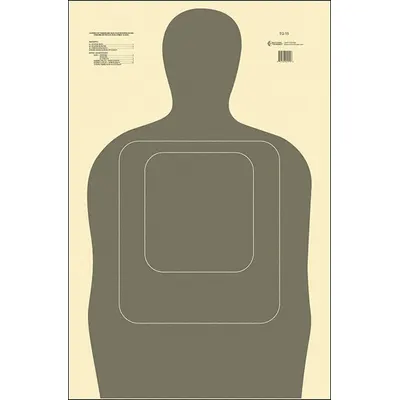 ACTION TARGET Shooting Range Targets: Paper, Silhouette Target, 3 3/4 ft Ht, 24 in Wd - Silhouette Targets