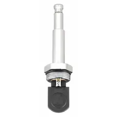This push button diverter directs water flow between a bathtub spout and a showerhead. It is designed for use with compatible bathtub and shower faucets. The chrome finish provides a corrosion-resistant surface.