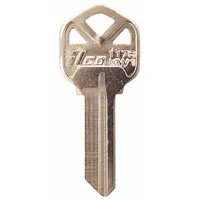 Key Blank: Compatible with Donner/Kwikset/Petco Locks, Key ID # KW1, 5 Pins, Brass (MPN 1176-KW1)