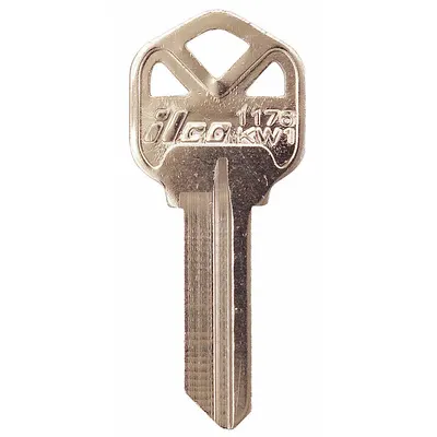 KABA ILCO Key Blank: Compatible with Donner/Kwikset/Petco Locks, Key ID # KW1, 5 Pins - Door Lock Key Blanks