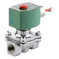 REDHAT Solenoid Valve: 2-Way, Normally Open, 1/2 in Pipe Size, 110V AC/120V AC, Watertight, NBR Seal (MPN 8210G030)