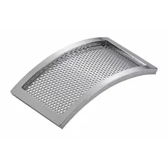 Stainless steel sieve for use with the MF 10.1 Cutting Grinding Head (model 0002870900). Controls particle size during grinding in laboratory and industrial milling applications.