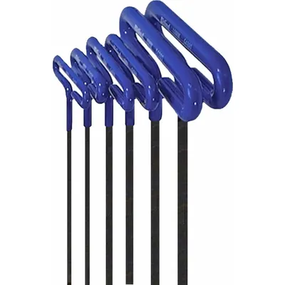 EKLIND Hex Key: 6 - 10 Pieces, Hex T, T, Metric, Std End, Std, 6 Pieces, Pouch - T-Shaped Hex Key Sets