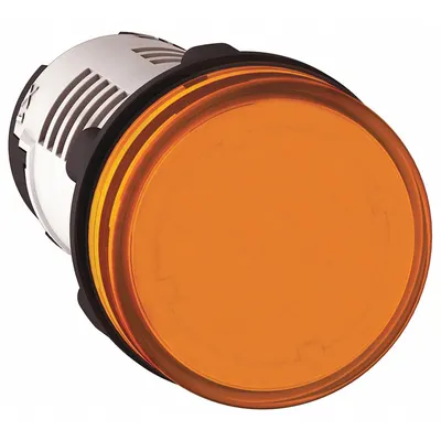 SCHNEIDER Pilot Light: 22 mm Panel Mounting Hole Dia, LED, Orange - LED Indicator Pilot Lights