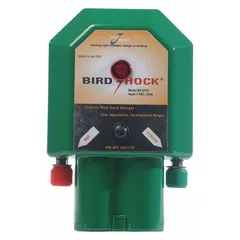 BIRD BARRIER Bird Shock Battery Charger: 6 or 12 V DC Charger Input Volt, 7,300V Charger Output Volt (MPN BS-CS15). Key specifications — Brand: BIRD BARRIER; Charger Input Voltage: 6 or 12 V DC; Charger Output Voltage: 7,300V; Product Type: Track Charger.