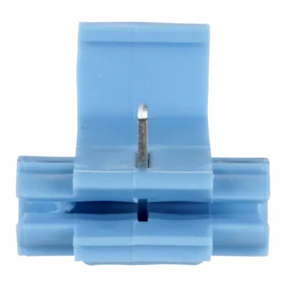3M Insulation Displacement Connector: 2 Ports, White, 18 AWG – 16 AWG Run Size Range - Double-Port Run Tap Wire Connectors