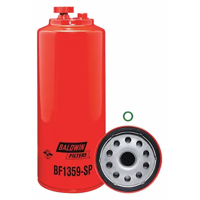 BALDWIN FILTERS Fuel Filter: Spin-On, 4 1/4 in Outside Dia, 1"-14 Thread Size, Cellulose - Spin-On Fuel Filters