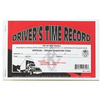 JJ KELLER Drivers Exemption Log: Driver's Exemption Log Book, Carbon, English, 2-Ply, 18 Forms, Book (MPN 8529)