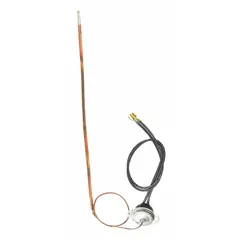 Manual limit switch used in HVACR systems to interrupt power when temperatures exceed safe limits. Designed as a replacement control for furnaces, boilers, and other heating equipment, requiring manual reset after a trip event.