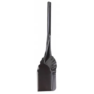 BEHRENS Square Point Coal Shovel: Square Point, 4 Ribs, Steel, 1 3/4 in Blade Wd - Standard Scoop Shovels