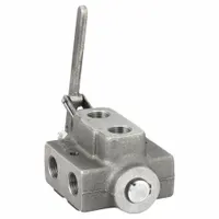 PARKER GRESEN Hydraulic Selector Valve: Four-Way / Two Positions, 35 gpm, 2,000 psi, Lever (MPN DS-75)