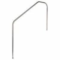 SPECTRUM Stair Rail: 18 in Setback, Dia 1.5 in, 0.12 in Thick, Fixed Legs, 66 in Ht, 60 in Wd, 316L (MPN 35011-60-.120)