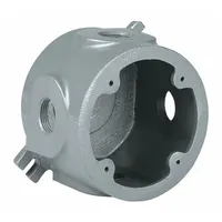 HUBBELL KILLARK Electrical Box: Aluminum, Round, 1 Gangs, 3/4 in Hub Size, 45 cu in Capacity, Gray (MPN VLJDX-2)