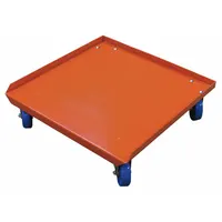 Drum dolly accessory for light bulb and lamp crusher systems. Designed for use with Mfr. No. 330-007 and compatible with models 330-005, 330-010, 333-100-120, and 333-200-120. Facilitates movement of crusher units in waste processing environments