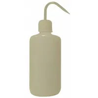 APPROVED VENDOR Wash Bottle: 500 mL, No Imprinting, Narrow, Std Spout Spout, White, 75 mm Body Dia (MPN 24J899)