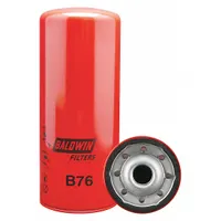 Spin-on oil filter with cellulose media for engine lubrication systems. Features 1 1/8\"-16 thread size, 10 1/16 in overall height, and integral gasket. Interchanges with FleetGuard LF667