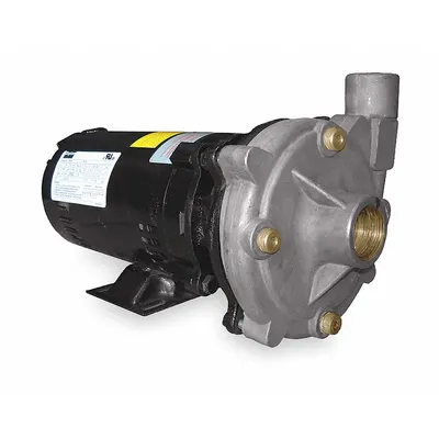 Dayton Centrifugal Pump: 3/4 hp, 230/460V AC, 98 ft Max Head, 1 1/4 in, 1 in Intake and Disch - 1/4 to 3/4 HP Straight Centrifugal Pumps