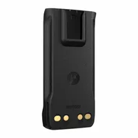 Replacement battery for MOTOTRBO R7 Series handheld radios. Lithium-Ion chemistry with 2,850 mAh capacity. Rated IP68 for waterproof and dustproof protection. Suitable for use in demanding environments such as manufacturing, warehousing, and field operations