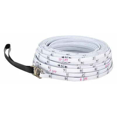 KESON Surveyors Rope: Manual, SR-10-100, SAE/Engineers Scale, 100 ft, 1/10 ft - Long Measuring Ropes