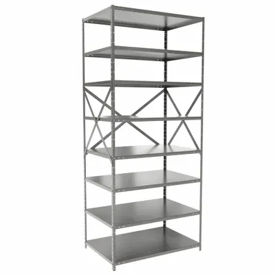HALLOWELL F4513-24HG Medium-Duty Standalone Open Metal Shelving