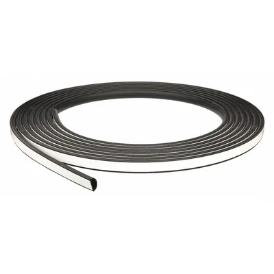 TRIM LOK D-Shaped EPDM Foam Seal, Self-Adhesive, 3/8 in x 500 ft, Black - D-Section Foam Rubber Seals