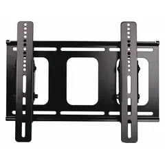 Fixed wall mount for flat-panel televisions and displays from 27 to 42 inches. Supports up to 125 lb. Constructed from steel with a black powder-coated finish. Includes mounting hardware for installation.