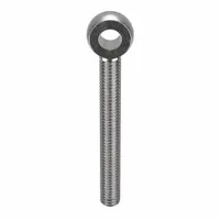KEN FORGING Fixed Rod End: Stainless Steel, Plain, Right Hand, 1/4"-28 Thread Size (MPN 1A-SSMACH-UNF)