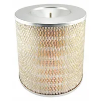 Round-oval engine air filter with axial seal, 10 1/2 in overall height. Designed for GMC buses to provide clean combustion air and protect the engine from airborne contaminants in heavy-duty transit applications