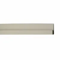 PETG edge cover trim for finishing exposed edges of wall panels. Provides a clean transition and protects panel edges in high-traffic areas. Color: Driftwood. Thickness: 0.04 in. Overall length: 10 ft. Fits 10 ft panel size