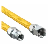 Gas Connector: 1/2 in Hose Inside Dia., 5 ft Hose Lg, 93,200 BTU Capacity, Yellow, FNPT x FNPT (MPN 30C-3142-60)