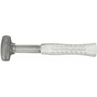 Zinc Mallet: Aluminum Handle, Ribbed Grip, 1 lb Head Wt, 1 in Dia, 2 1/2 in Head Lg (MPN AM1ZNAG)