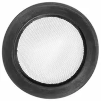 Cam and Groove Gasket: 1 1/2 in For Coupling Size, Black, 2 3/16 in Outside Dia, Flat with Screen (MPN ZUSA-CAM-E20S-1-1/2)