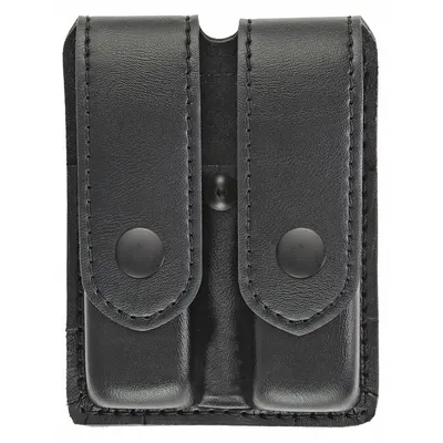 HEROS PRIDE Magazine Pouch: Black, Synthetic Leather, Plain, 5 3/4 in x 1 5/16 in - Duty Equipment Pouches