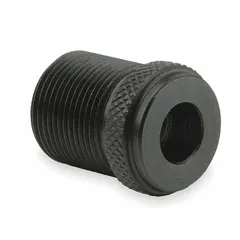 This steel nosepiece is a sleeve-type thread adapter for M3 compatible internal threads. It is used with rivet nut installation tools in industrial fastening applications such as metalworking and assembly operations.