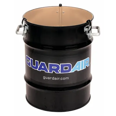 GUARDAIR Vacuum Drum: Open Head, 14 3/4 in Top Outside Dia, Steel - Pneumatic Vacuum Drums