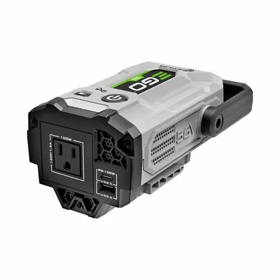 EGO Power Inverter: 180 W Rated Watt, 250 W Surge Watt, 1 AC Receptacles - EGO Power Stations