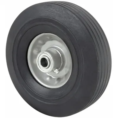 OEM Solid Wheel: 6 in Wheel Dia - Flat-Free Solid Rubber Wheels
