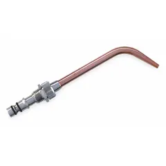 Oxy-acetylene welding and brazing tip, Size 1, for use with acetylene gas. Suitable for light-duty welding tasks in maintenance, repair, and fabrication work requiring precise flame control.